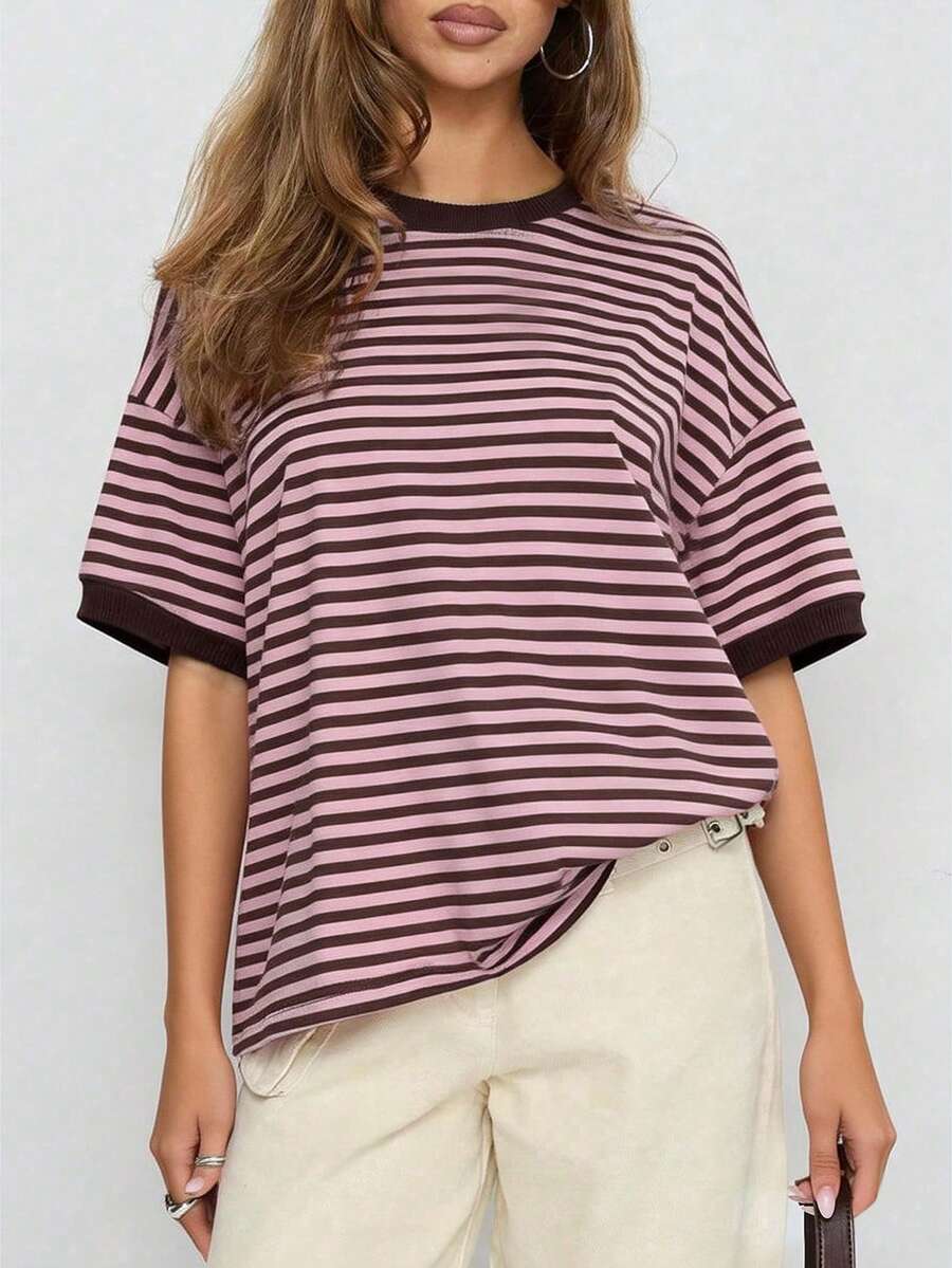 Women's Loose Round Neck Casual T-Shirt